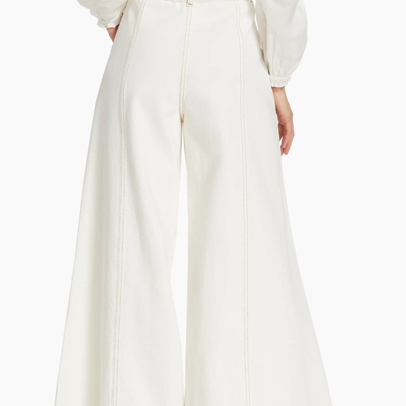 FARM Rio Cream Wide-Leg Pants - Picture 3 of 4